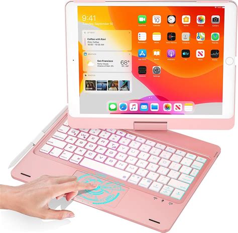 Amazon Babg Ipad Th Generation Case With Keyboard Rotatable