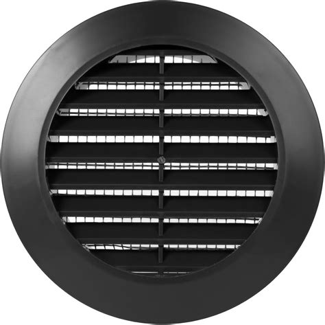 ECOPRO VENT Black 2 8 Inch Round Ventilation Grille Inside Outside