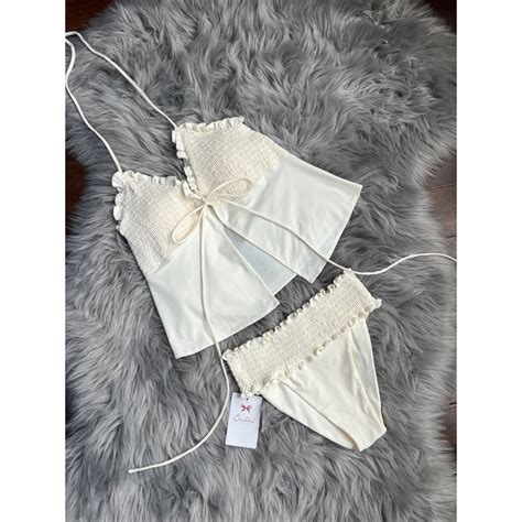 Beachclub Bikini Nh N Ng C C T D Y Bunny Bikini M U Tr Ng