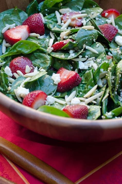 Strawberry Spinach Salad With Honey Balsamic Vinaigrette Valerie S Kitchen