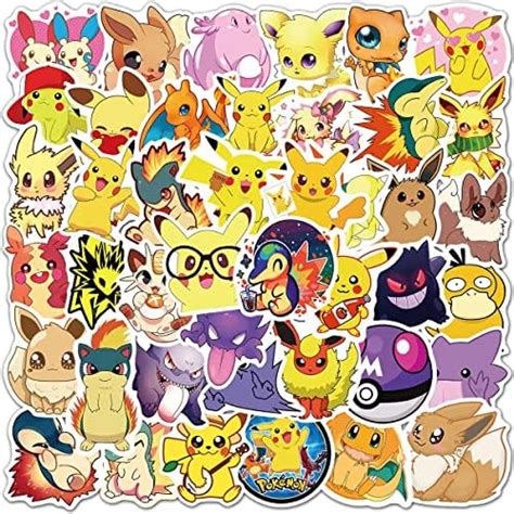 100pcs Kawaii Cartoon Stickers For Water Bottles Cute Vinyl Waterproof Anime