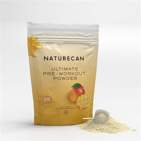 pre workout powder mango flavour pre workout drink naturecan fitness hk