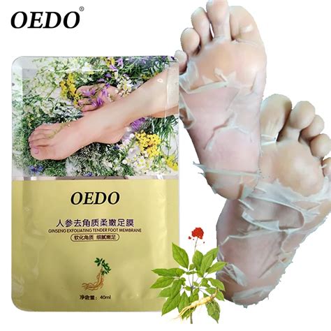 Oedo 1bag Ginseng Exfoliating Tender Foot Membrane Foot Dead Skin Mask Peeling Skin Feet Spa