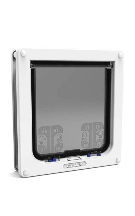 Cat Mate Large White Cat Flap 4 Way Locking 221w Easy Garden Watering