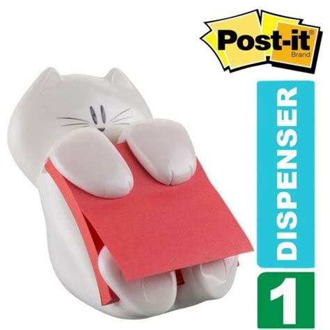 Post It Z Note Cat Sticky Notes Dispenser With 1 Pack Of Super Sticky Z