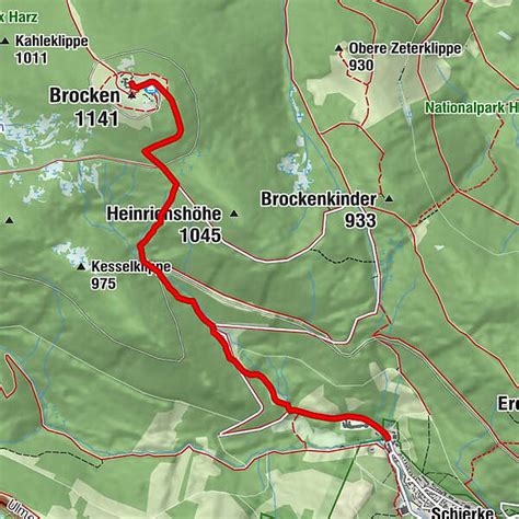 Wege Zum Brocken Aufstieg Von Schierke BERGFEX Wanderung Tour