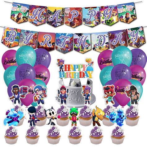 Brawl Stars Decorations Birthday Party Set Brawler Stars