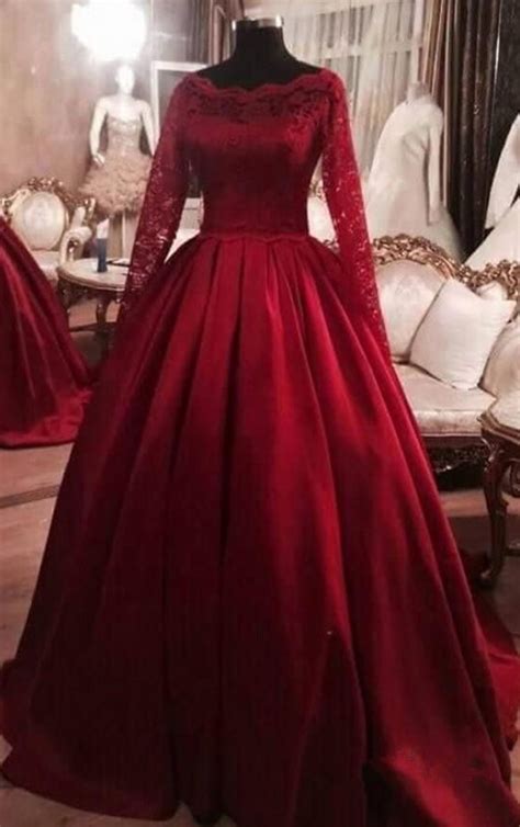 Wine Red Princess Ball Gown Lace Long By Prom Dresses On Zibbet