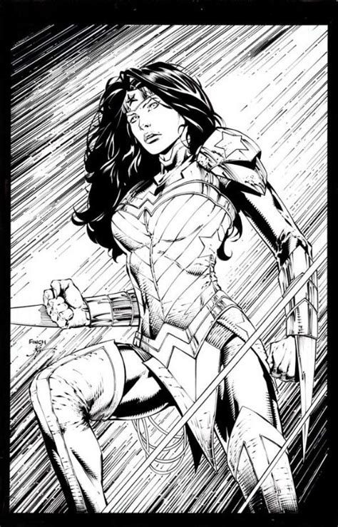 Wonder Woman Issue Cover By David Finch And Jonathan Glapion Comic