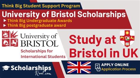 Bristol University Think Big Scholarships 2024 2025 In Uk Funded