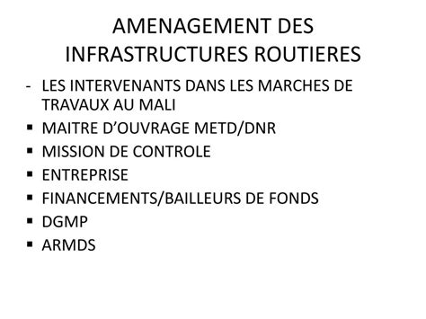 Amenagement Des Infrastructures Routieres Ppt Video Online T L Charger