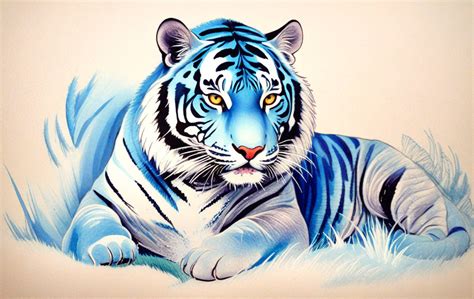 The Blue Tiger by drozilmitch on DeviantArt