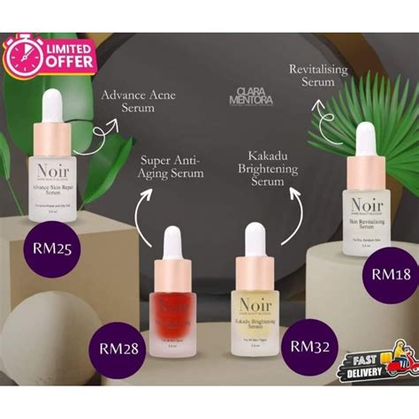 Noir Mini Serum Antiaging Revitalising Kakadu Brightening Acne Serum