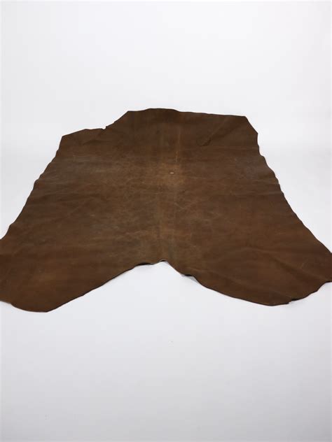 raw leather thick brown