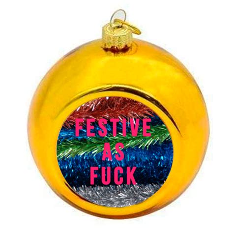 Colourful Christmas Baubles On Artwow Festive As Fuck By The Prints