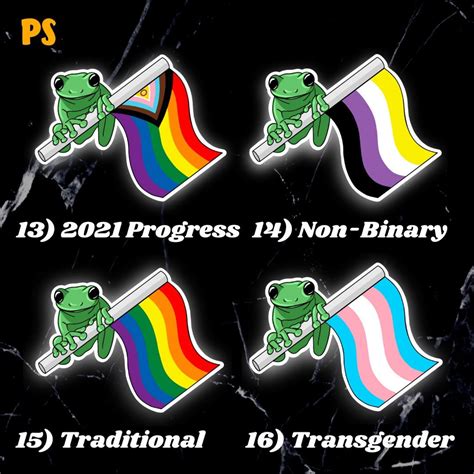 Gay Frogs Sticker Waterproof Vinyl Pride Month Rights Etsy