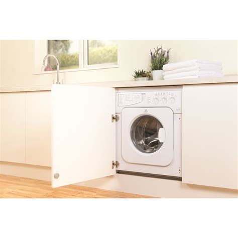 Indesit Iwde126 6kg Wash 5kg Dry 1200rpm Integrated Washer Dryer White Appliances Direct