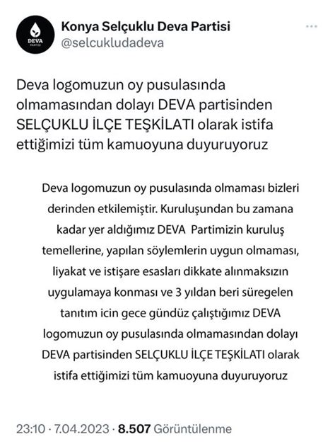 Eha Medya On Twitter Deva Partisi Konya Sel Uklu L E Te Kilat