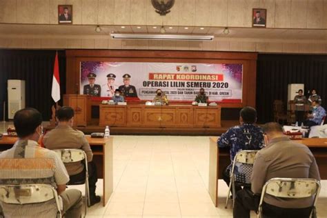 Kapolres Gresik Pimpin Rakor Ops Lilin Semeru Menjelang Natal Dan