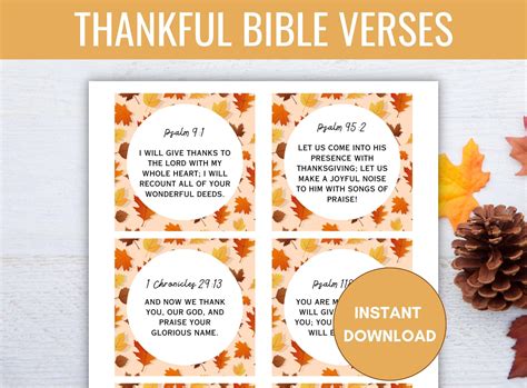 Bible Verses For Thanksgiving Cards