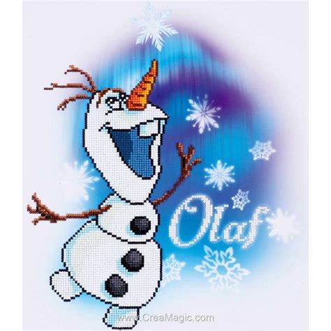 Broderie Diamant Disney Olaf Walt Disney De Vervaco Disney Olaf Walt