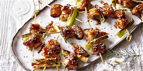 Canapes Chicken Yakitori Mini Skewers Recipe Canapes Skewers Cooking