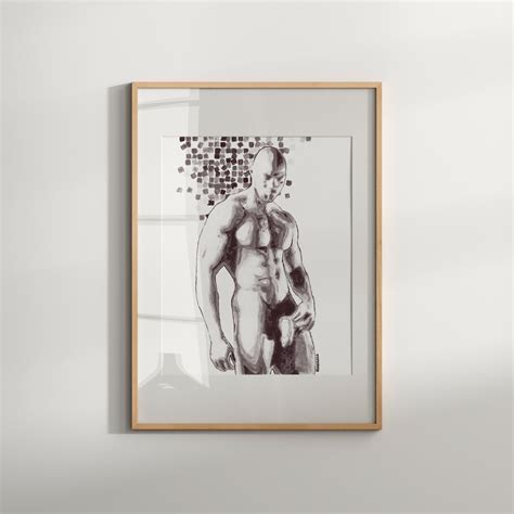 Male Nude Full Frontal Nudity Incredible Body Erotic Vintage Etsy