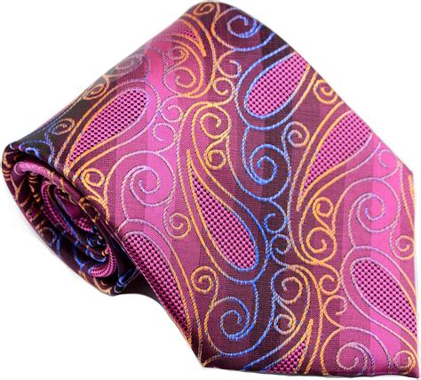 Mr Zhang New Classic Paisley Red Blue Gold Jacquard Woven Silk Men S