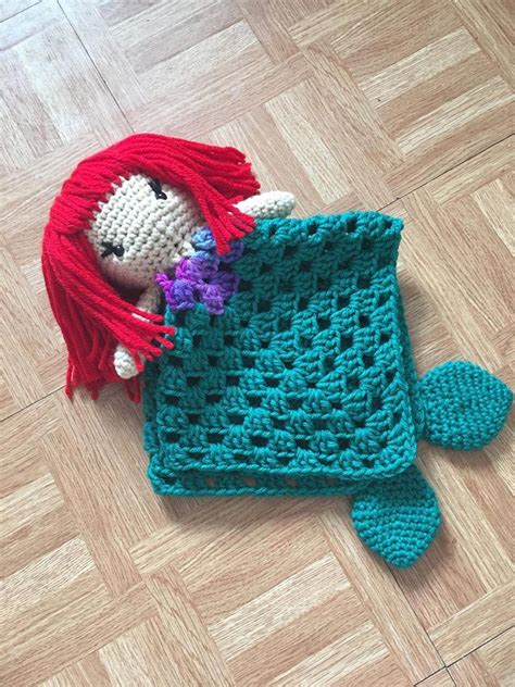 Crochet Baby Blanket Turtle Lovey Blanket Crochet Toy