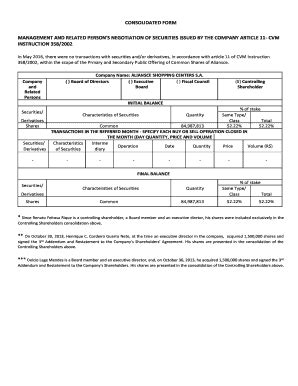 Fillable Online Consolidated Form Management And Related Person S