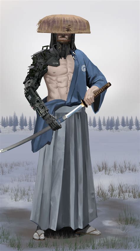 Cyberpunk Concept Art Samurai