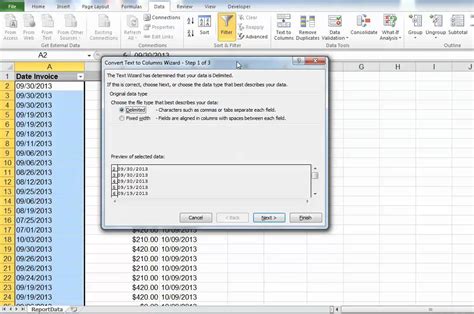 Cara Menggunakan Fungsi Text To Columns Di Excel Otosection