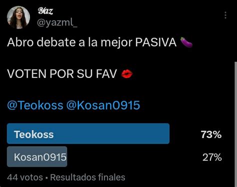 𝓨𝒂𝒛 on Twitter Así quedaron los resultados finales a la mejor PASIVA