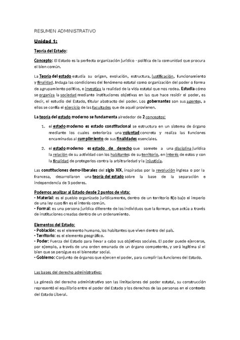 Resumen Administrativo U1 A 13 Resumen Administrativo Unidad 1