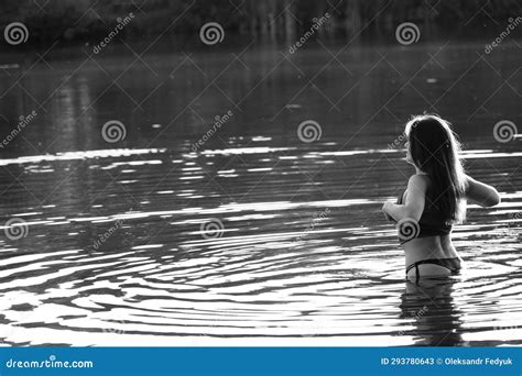 Happy Blonde Woman Having Fun In Sunny Park Smiling Fooling Around Laughing Slow Motion Stock