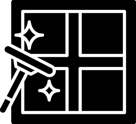 Black And White Cleaning Window Icon Vector Art At Vecteezy