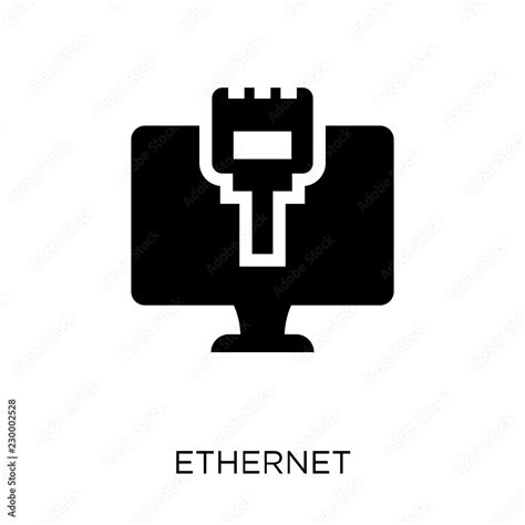 Ethernet Icon Ethernet Symbol Design From Networking Collection Stock Vector Adobe Stock