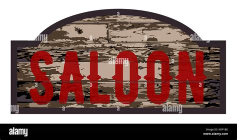 Old Saloon Sign Stock Photo - Alamy