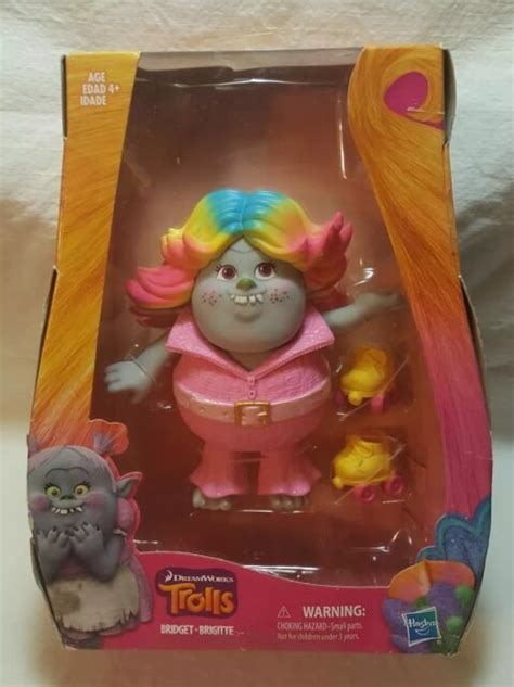 Dreamworks Trolls 6 Bridget Rainbow Hair With Roller Skates New Ebay