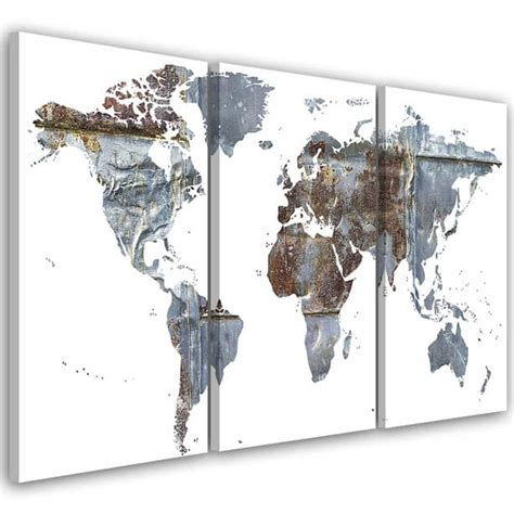 Carte Du Monde Wall Art Fr