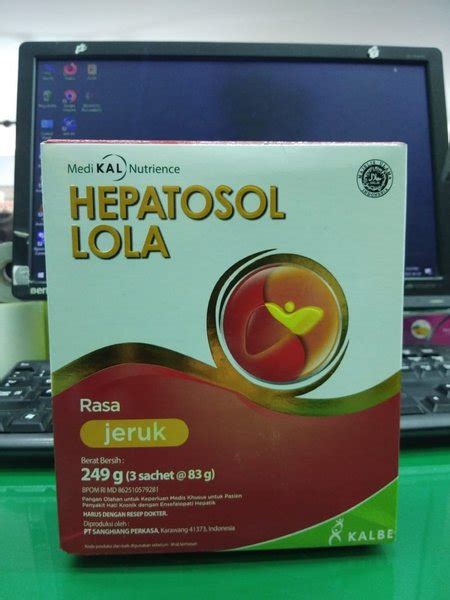 Jual Hepatosol Lola Isi Gram Sachet Gr Rasa Jeruk Di Lapak