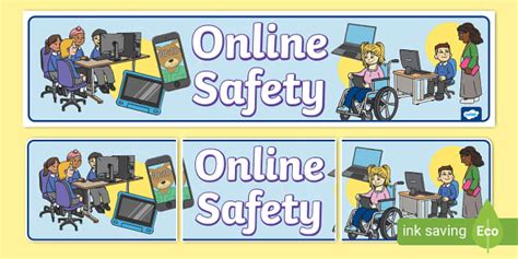 KS1 Online Safety Banner Teacher Made Twinkl