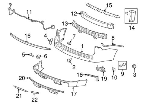 Bumper Components Rear For 2014 GMC Acadia Denali GMPartsNow