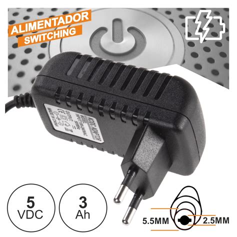 Alimentador Switching C Ficha Dc V A Ledistronica Lda