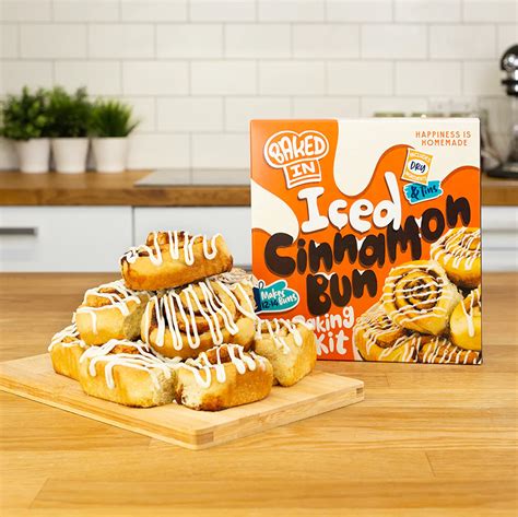 Bakedin Iced Cinnamon Bun Baking Kit Bakedin