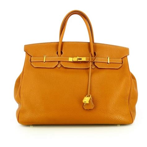 Sac Hermès Birkin 40 en Cuir Gold