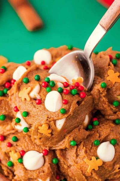 Gingerbread Edible Cookie Dough Homemade Hooplah