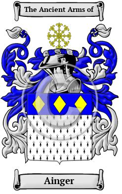 Ainger Name Meaning, Family History, Family Crest & Coats of Arms