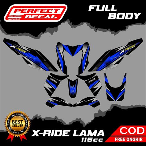 Jual Decal Stiker Motor YAMAHA XRIDE 115 LAMA OLD Full Body Sticker