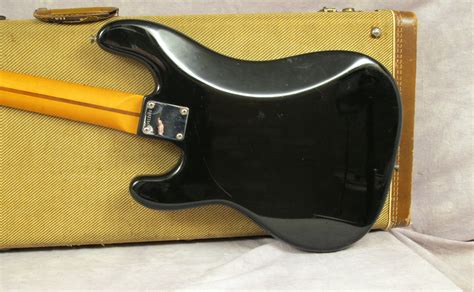 Fender Precision Fullerton Vintage Series 57 1983 Black Bass For Sale Andy Baxter Bass